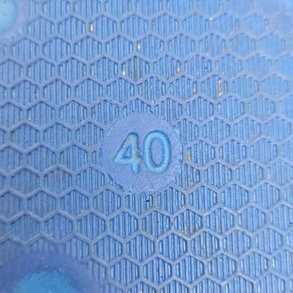 OFF-WHITE Virgil Abloh Rubber Sandals Arrow Pool Sliders Blue Size 40 - Picture 9 of 9